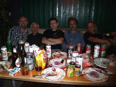 5-ciu WEST-owców. Od lewej: Paweł Bachanek, Elek Nowakowski, Adam Stroiński, Paweł Sembrat i ja