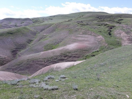 Erozja terenu w okolicy Kaspi