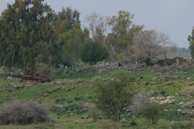 syryjski czołg zniszczony podczas konfliktu