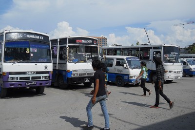 Terminal autobusowy Wawasan w Kota Kinabalu. Początek wielu wypraw w okolice stolicy Sabah.