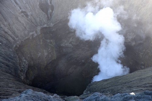Wnętrze wulkany Bromo.
