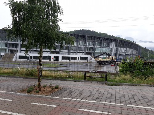 Miejski stadion w rozbudowie